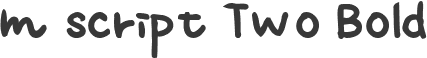 m script Two Bold