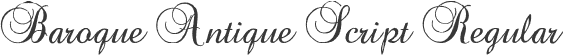 Baroque Antique Script Regular