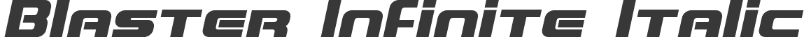 Blaster Infinite Italic