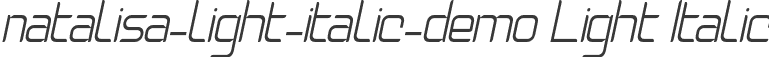 natalisa-light-italic-demo Light Italic