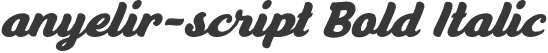 anyelir-script Bold Italic