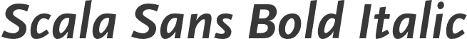 Scala Sans Bold Italic