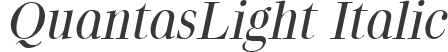 QuantasLight Italic