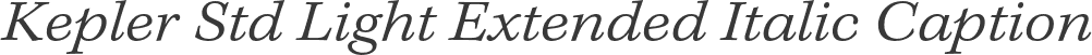 Kepler Std Light Extended Italic Caption