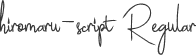 hiromaru-script Regular
