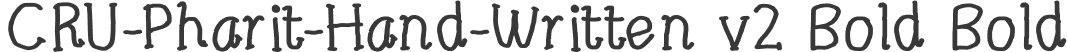 CRU-Pharit-Hand-Written v2 Bold Bold