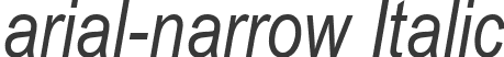 arial-narrow Italic