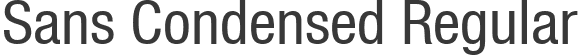 Sans Condensed Regular