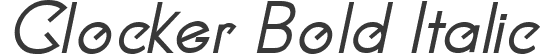 Clocker Bold Italic