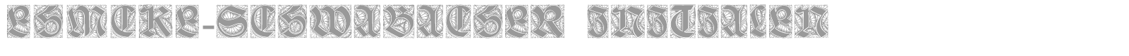 Ehmcke-Schwabacher Initialen font preview