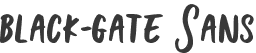 black-gate Sans
