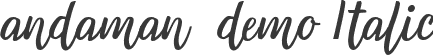 andaman-demo Italic