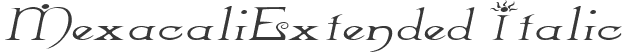 MexacaliExtended Italic