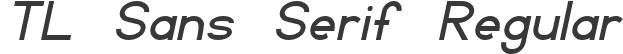 TL Sans Serif Regular
