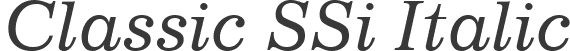 Classic SSi Italic