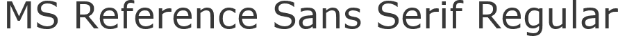 MS Reference Sans Serif Regular