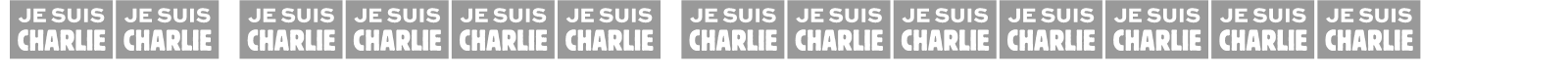 JE SUIS CHARLIE font preview