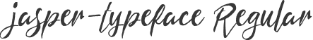 jasper-typeface Regular