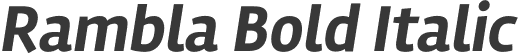 Rambla Bold Italic