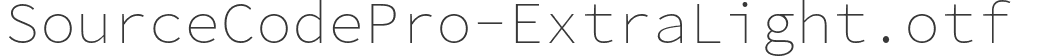 SourceCodePro-ExtraLight.otf 