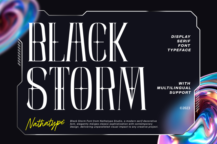 Black Storm Font