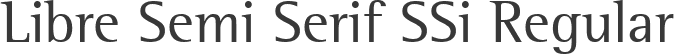 Libre Semi Serif SSi Regular