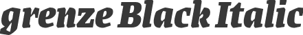 grenze Black Italic