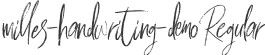 milles-handwriting-demo Regular
