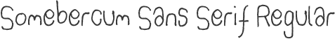 Somebercum Sans Serif Regular