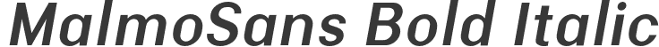 MalmoSans Bold Italic