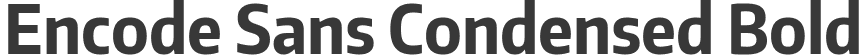 Encode Sans Condensed Bold