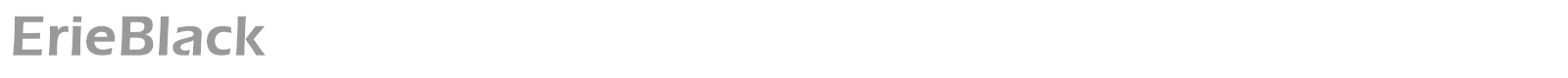 ErieBlack font preview