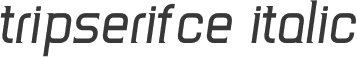 TripSerifCE Italic