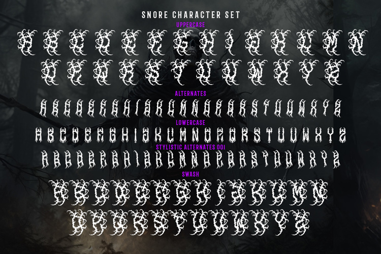 SNORE METAL Font