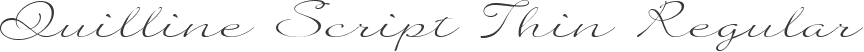 Quilline Script Thin Regular