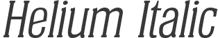 Helium Italic