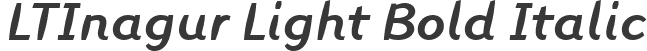 LTInagur Light Bold Italic