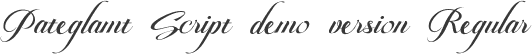 Pateglamt Script demo version Regular