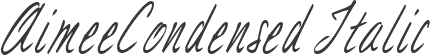 AimeeCondensed Italic