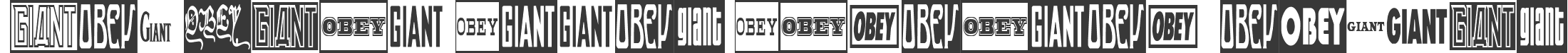 ObeyGiantPosterCondensed Regular