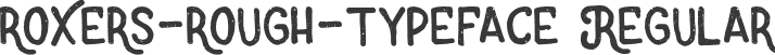 roxers-rough-typeface Regular