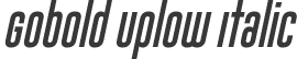 Gobold Uplow Italic
