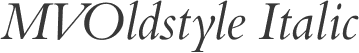 MVOldstyle Italic