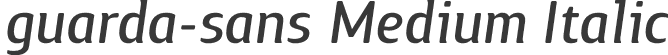 guarda-sans Medium Italic