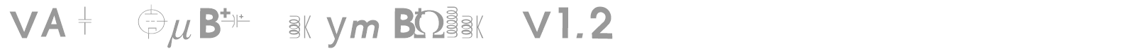vac tube symbols v1.2 font preview