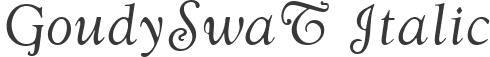 GoudySwaT Italic