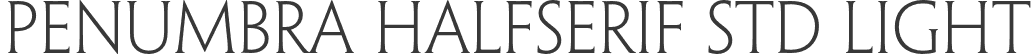 Penumbra HalfSerif Std Light