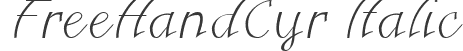 FreeHandCyr Italic