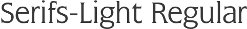 Serifs-Light Regular