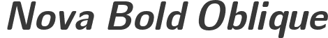 Nova Bold Oblique